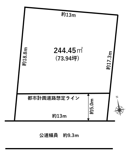 小牧市小牧　土地