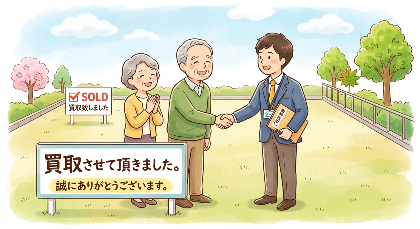 小牧市岩崎 買取土地 お引渡しを受けました。