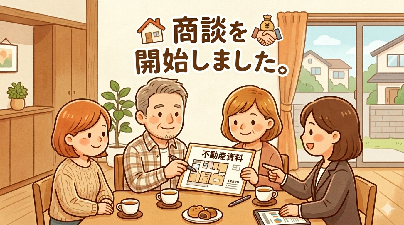 浜松市中央区 土地 商談になりました。